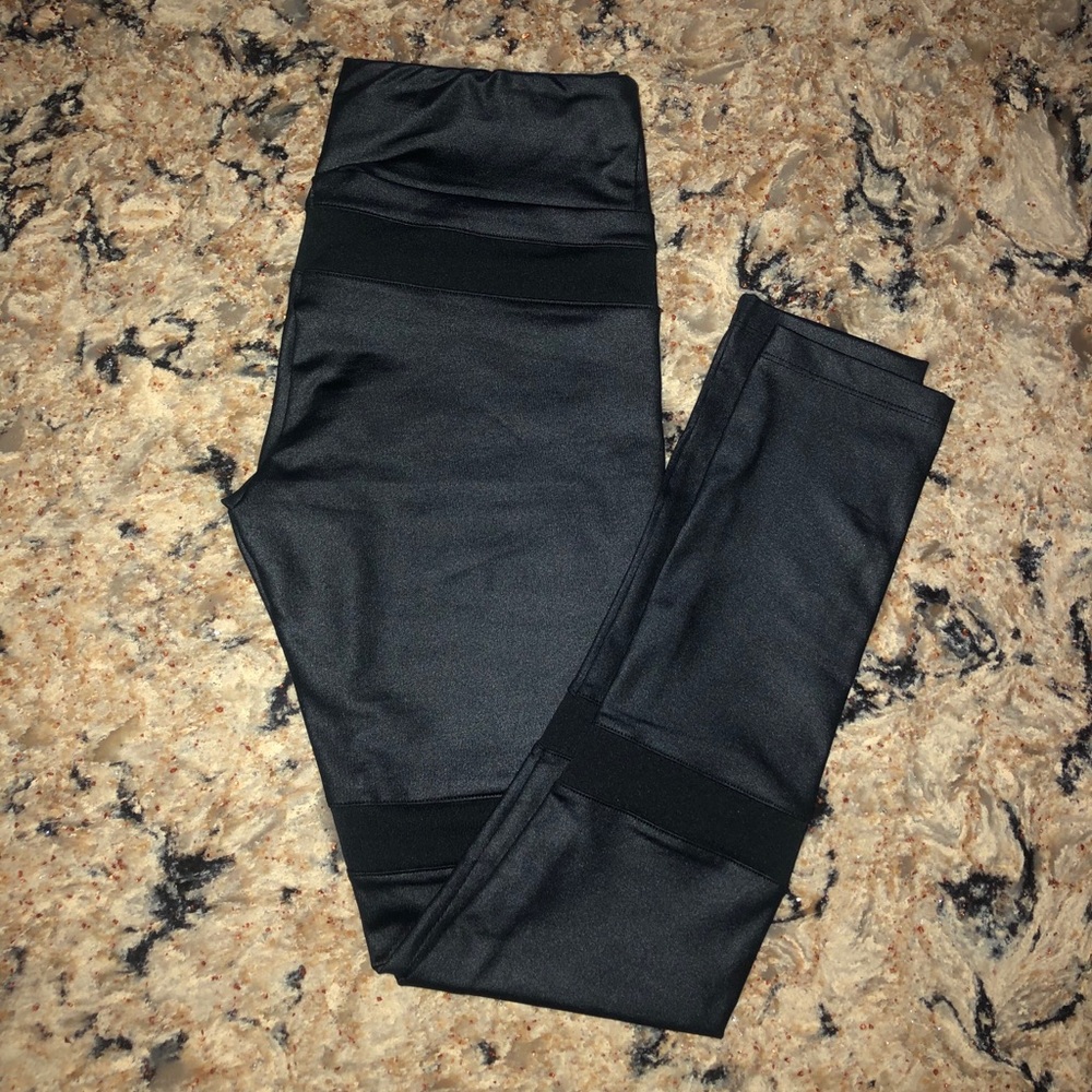 Black Leather Leggings